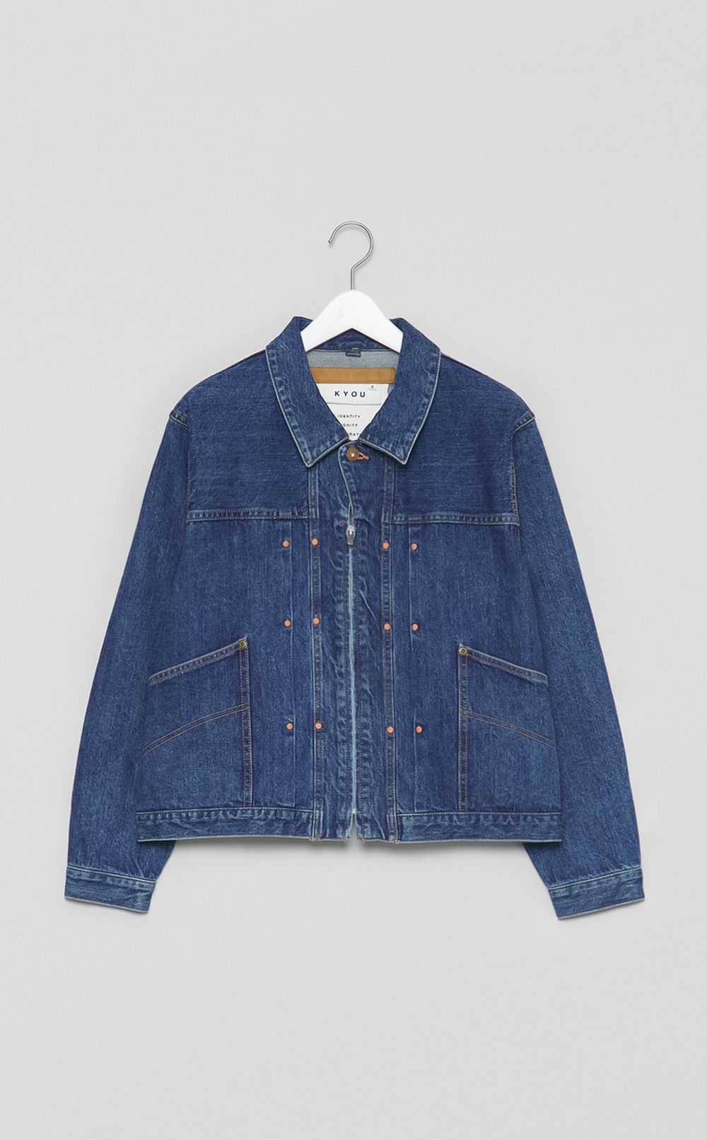 50sデニムジップアップジャケット