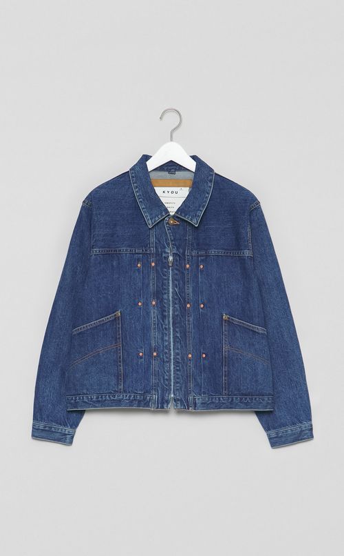 50sデニムジップアップジャケット