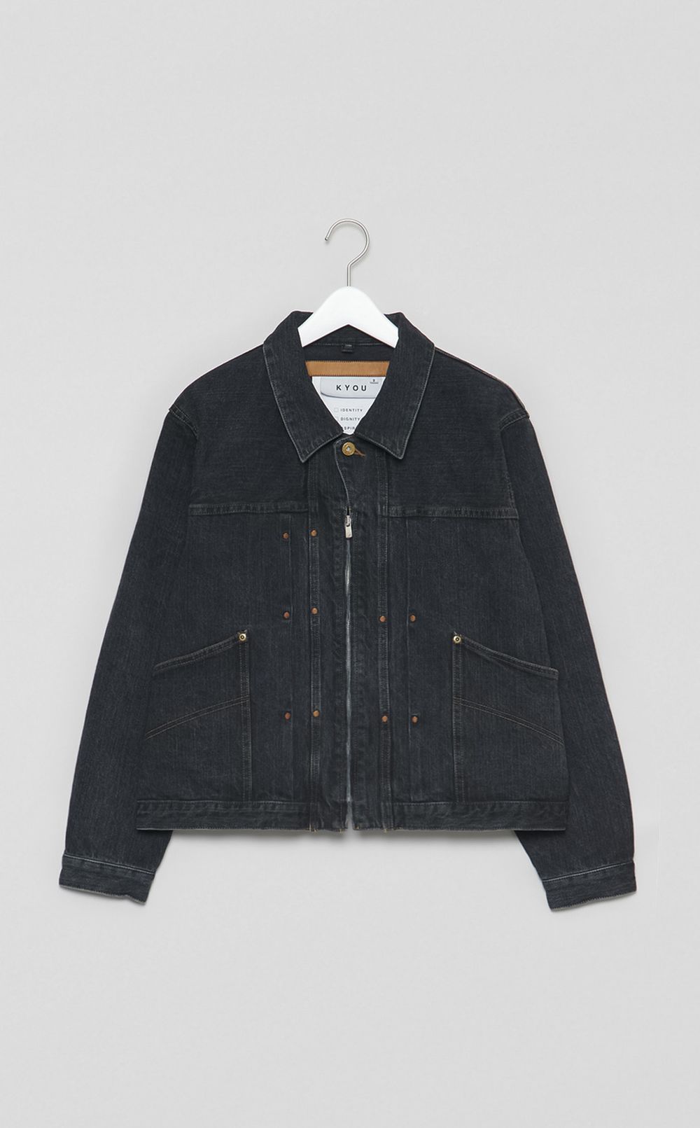 50sデニムジップアップジャケット