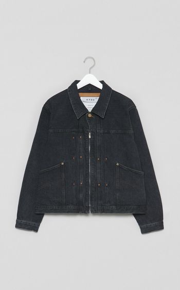 50sデニムジップアップジャケット