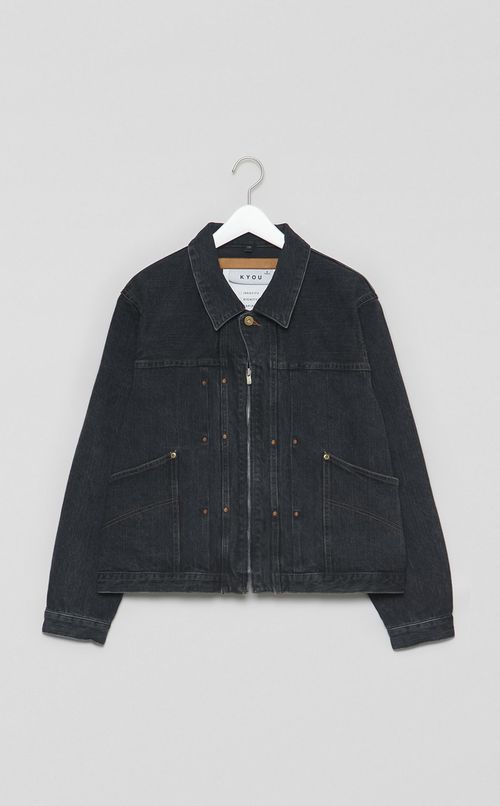 50sデニムジップアップジャケット