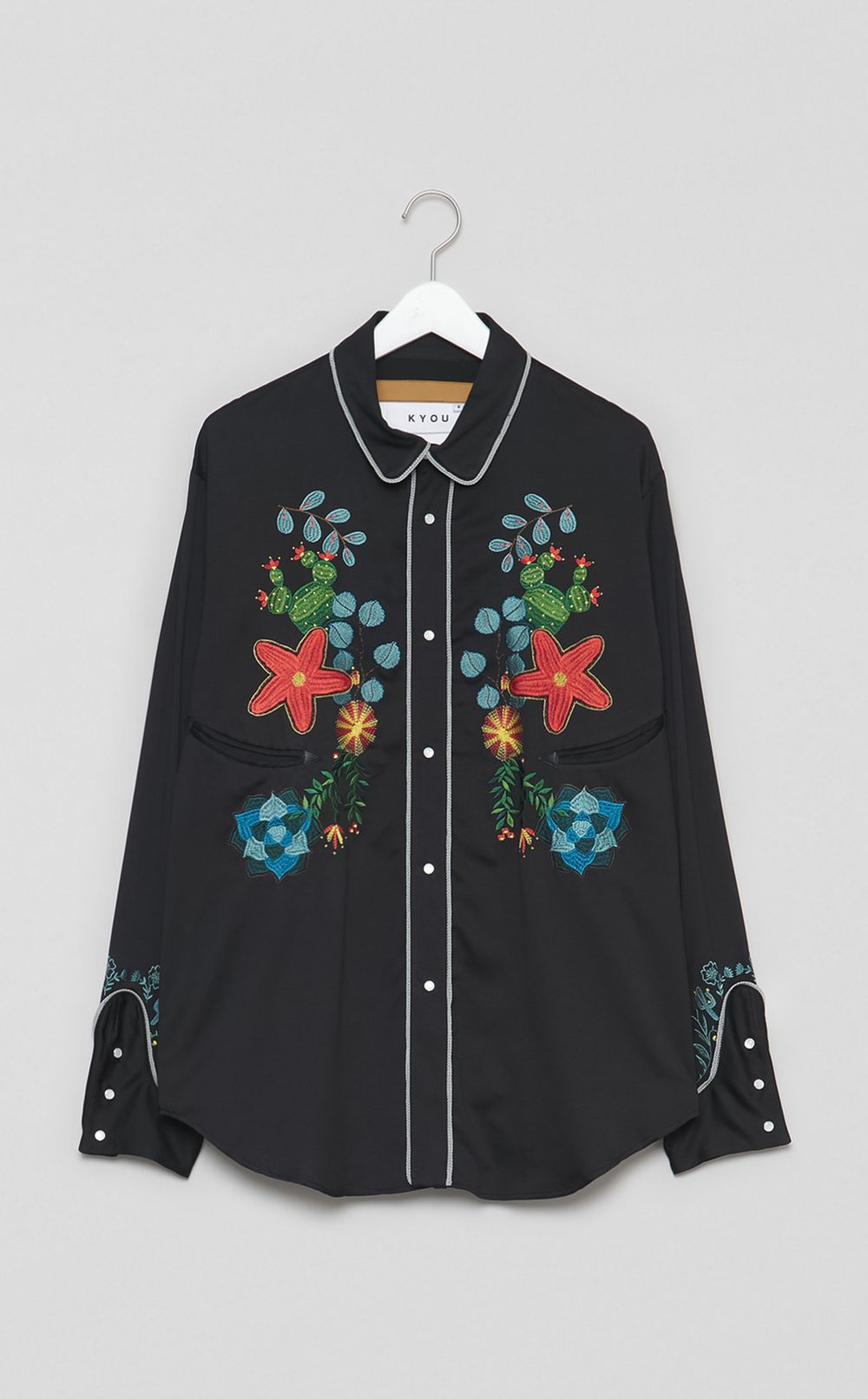 エンブロイダリーウエスタンシャツ