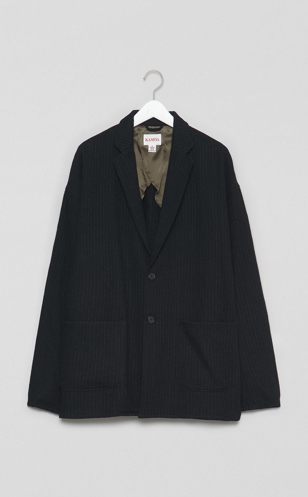 ストライプジャカードブレザー