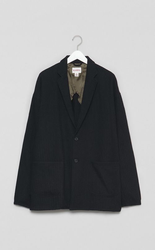 ストライプジャカードブレザー