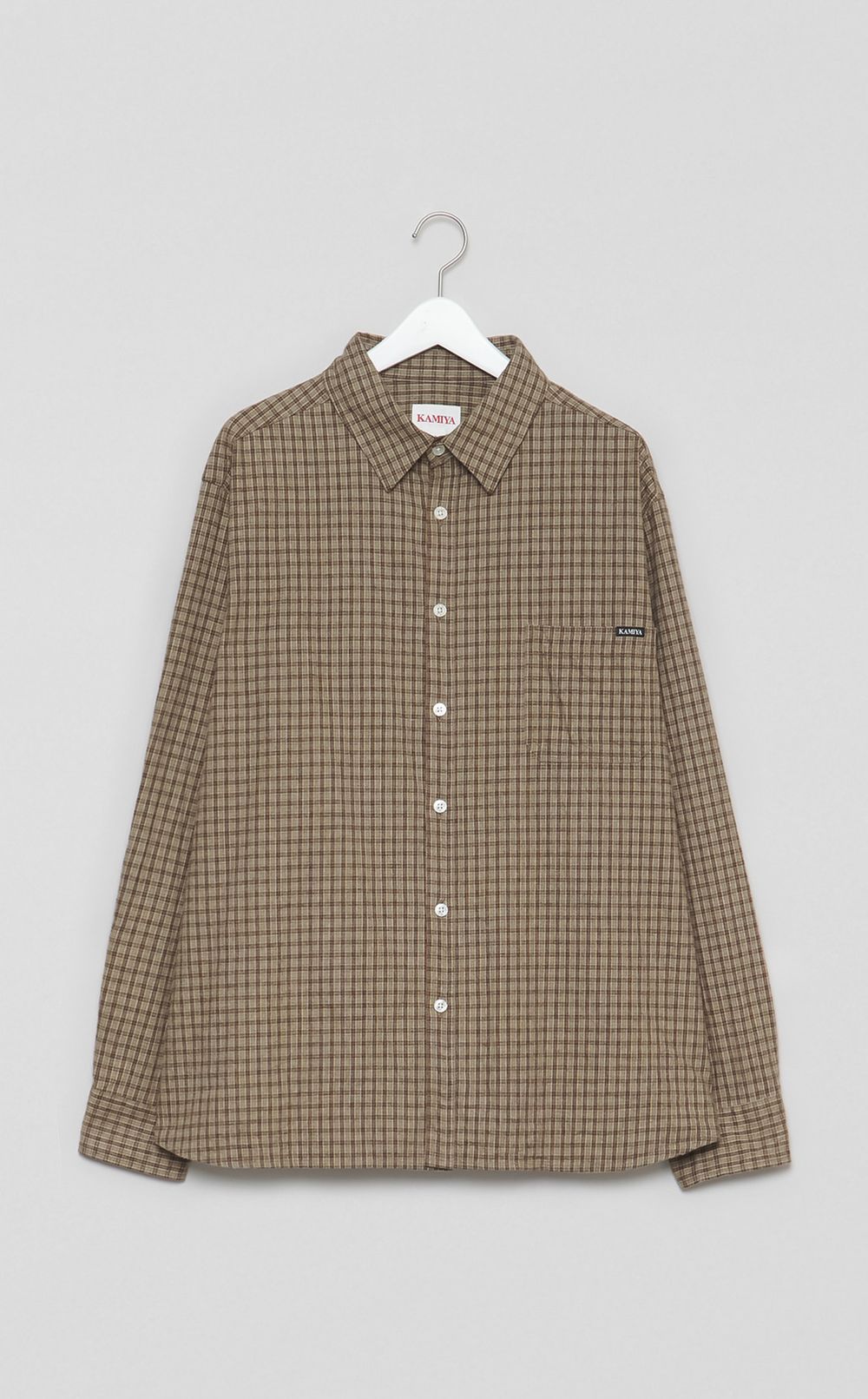 オーバーサイズチェックシャツ