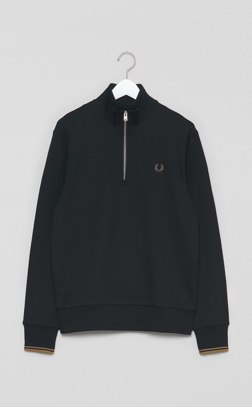 ハーフジップスウェットシャツ