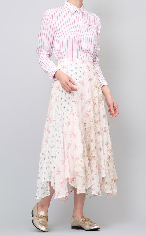 リネンストライプシャツ