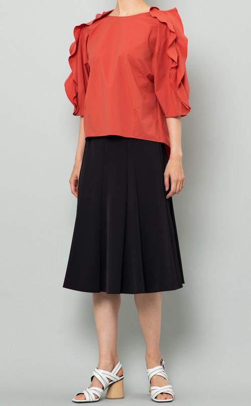 ストレッチフリルブラウス