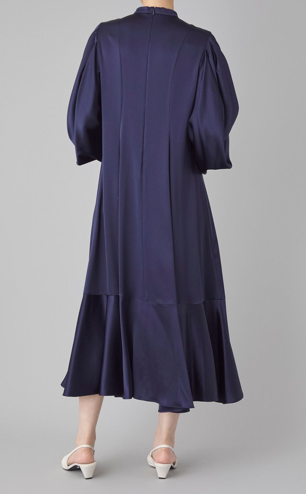 ハイネックギャザースリーブワンピース