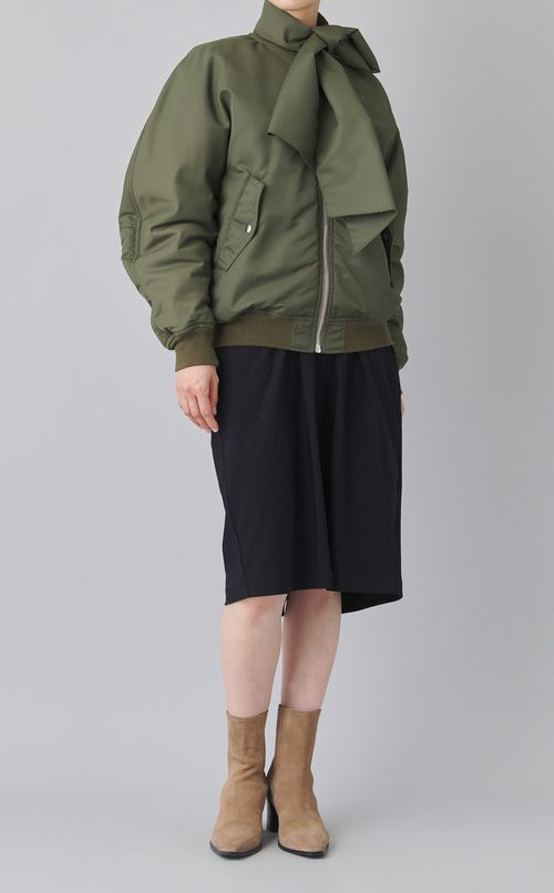 レースアップコクーンワンピース