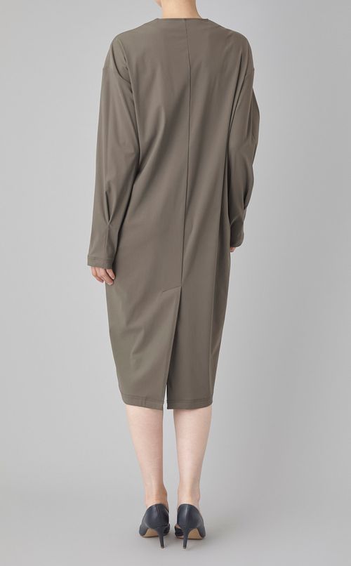 レースアップコクーンワンピース