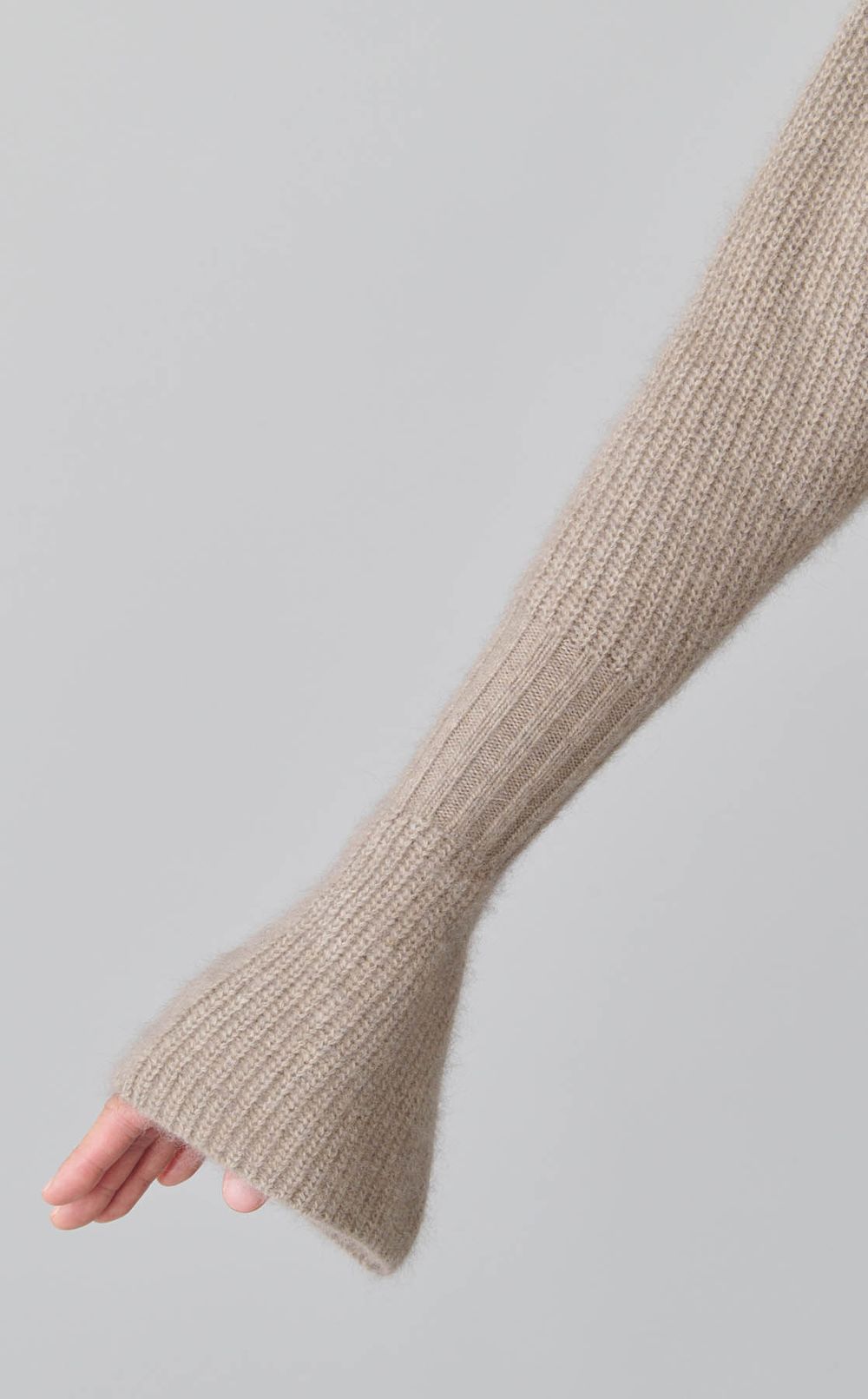 ウールリブハイネックニットプルオーバー