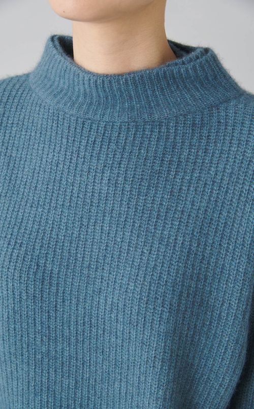 ウールリブハイネックニットプルオーバー