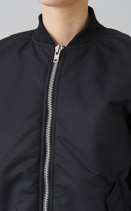 2wayリボンタイ付ナイロンブルゾン