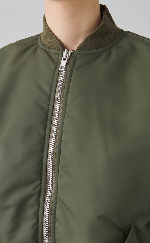 2wayリボンタイ付ナイロンブルゾン