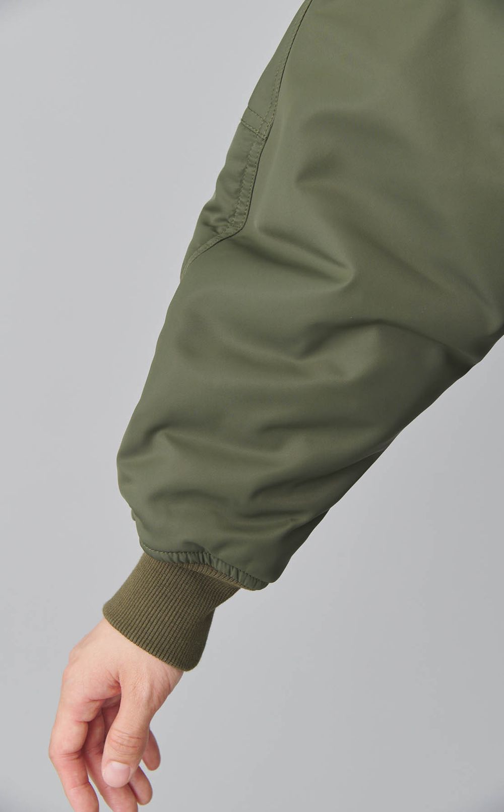 2wayリボンタイ付ナイロンブルゾン