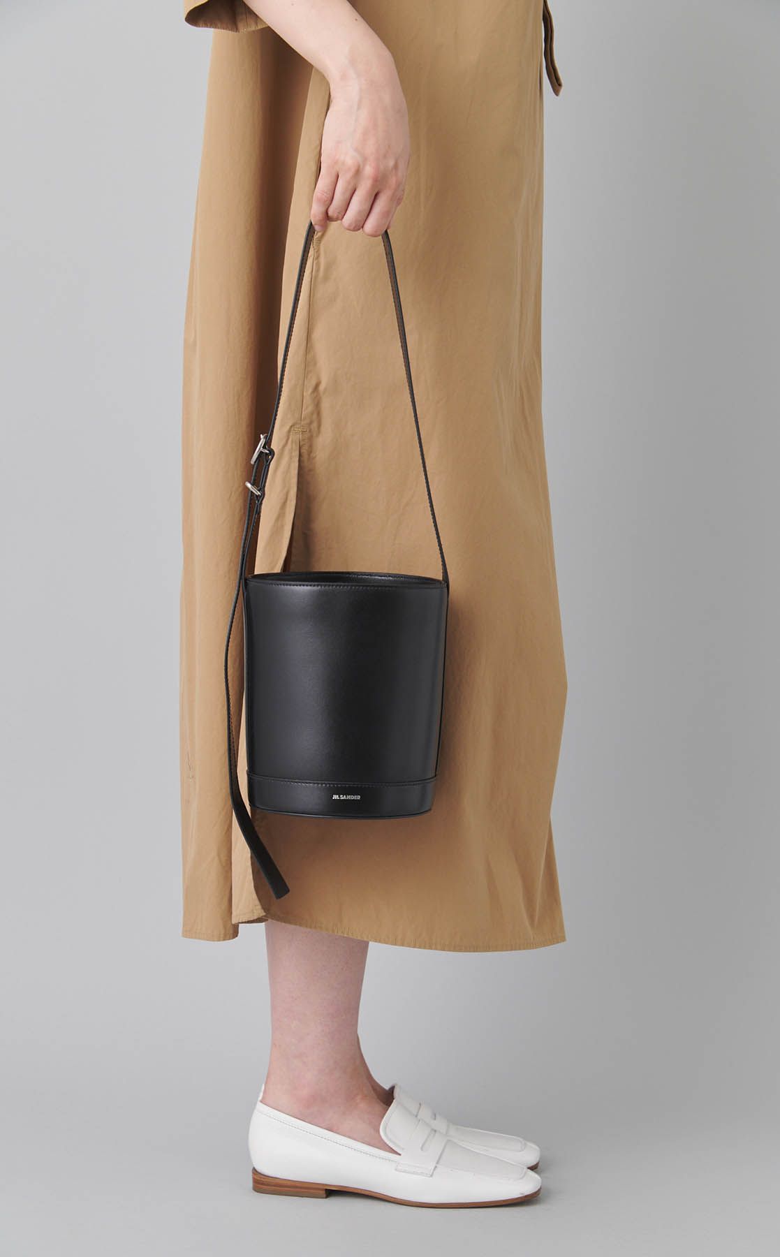 JIL SANDER｜CANNOLOレザーバケットバッグ