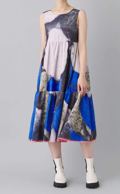 リバーシブルギャザーワンピース