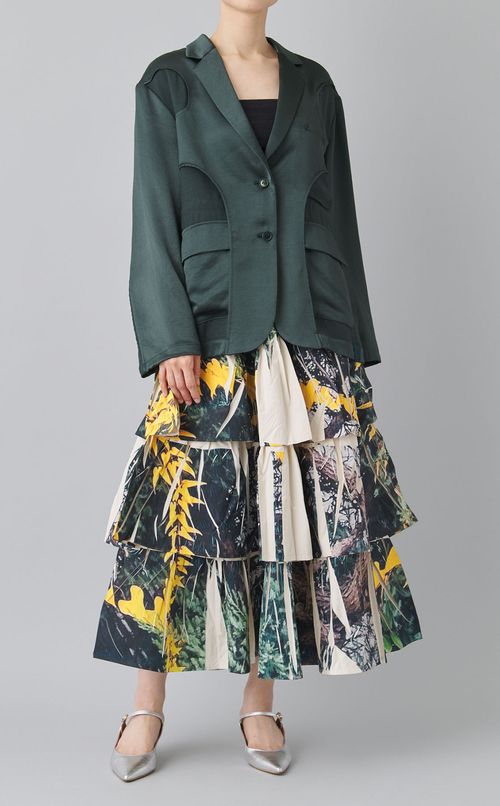 ダイレクトプリン卜リブギャザースカート