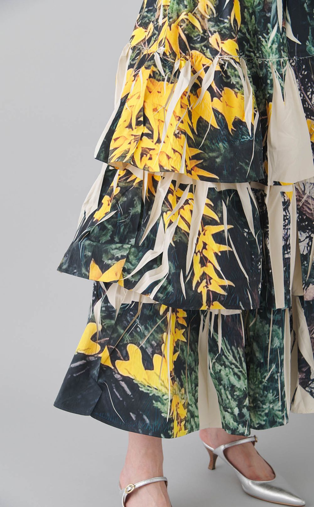 ダイレクトプリン卜リブギャザースカート