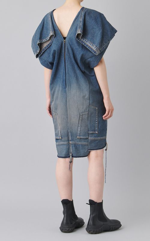 アップサイドダウンデニムドレス