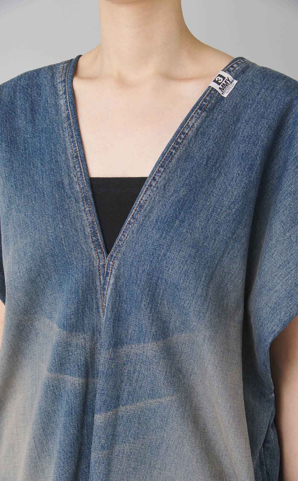 アップサイドダウンデニムドレス