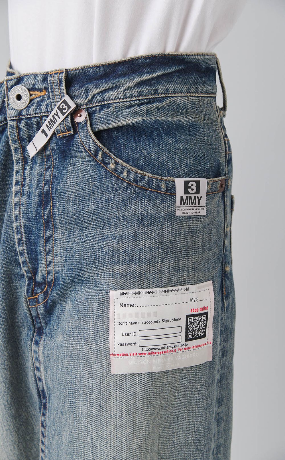 レイヤードデニムスカート