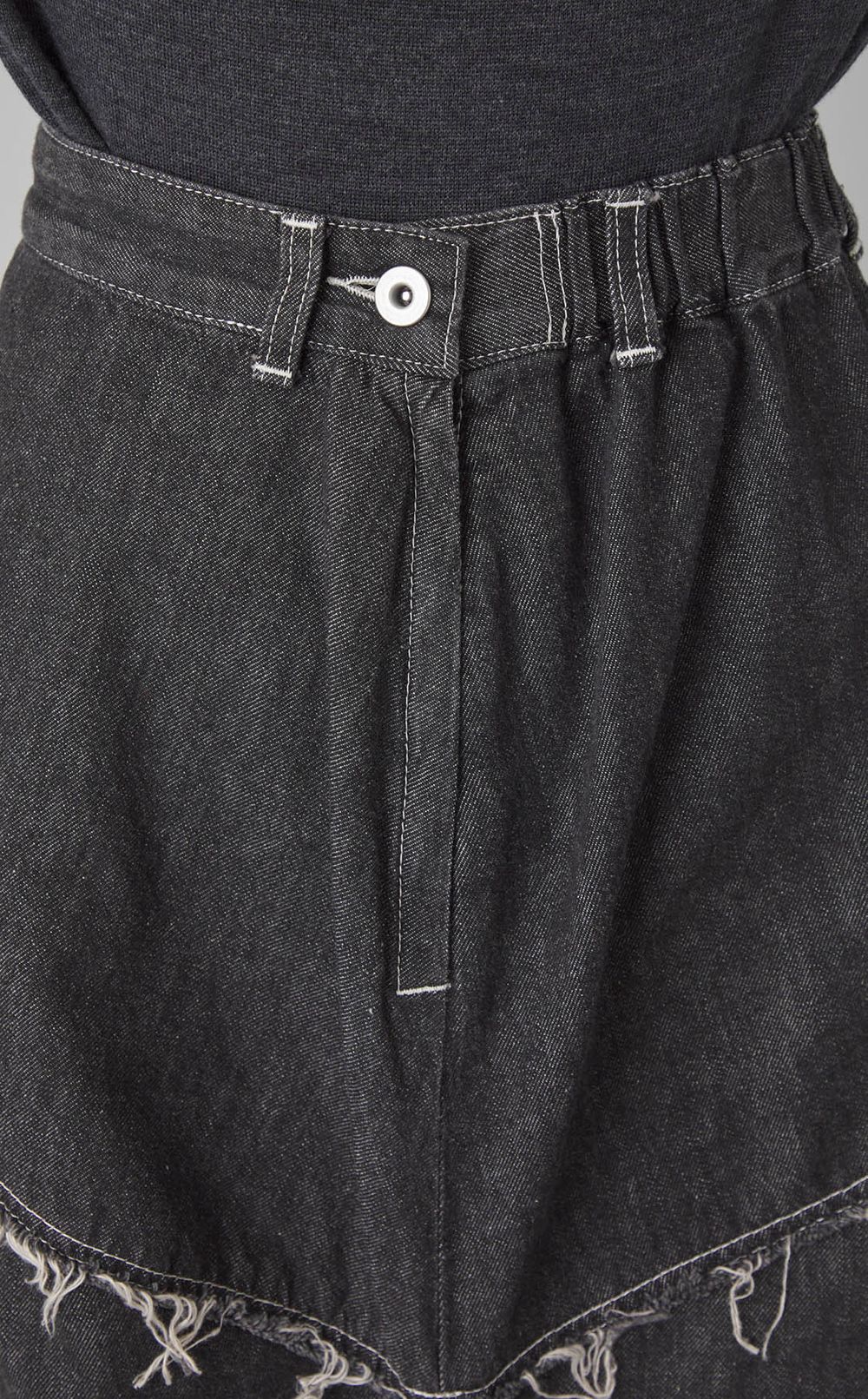 ギャザータックデニムスカート