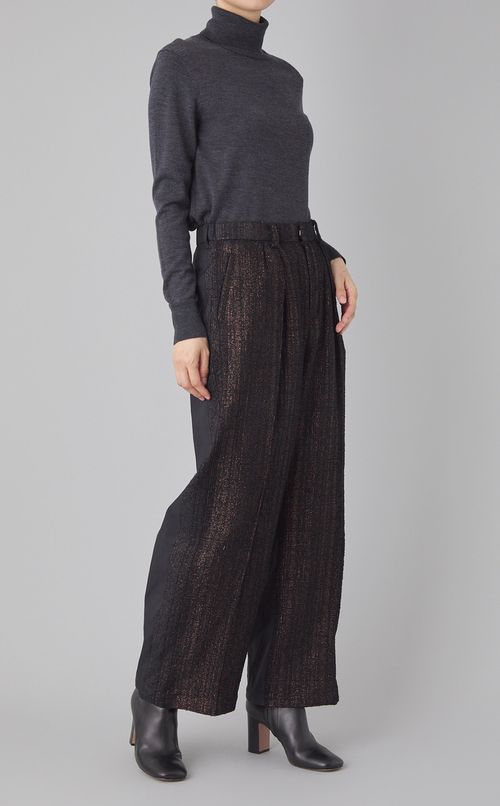 グリッターツイードナイロンパンツ