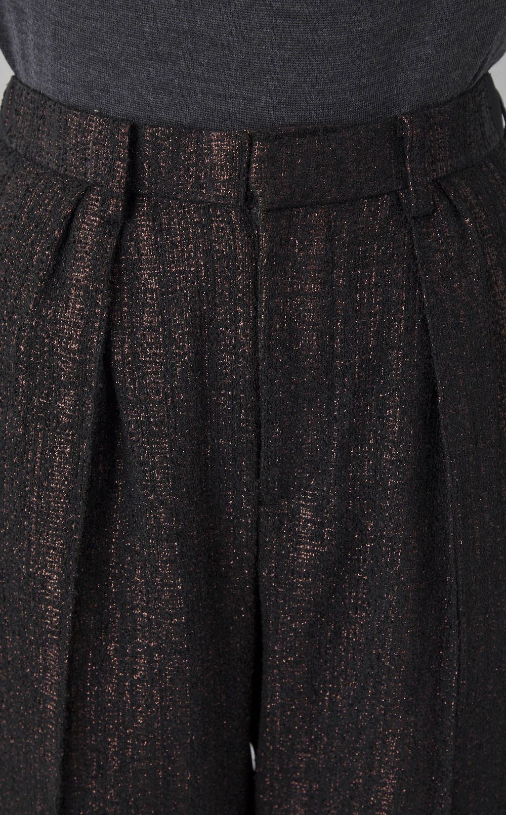 グリッターツイードナイロンパンツ