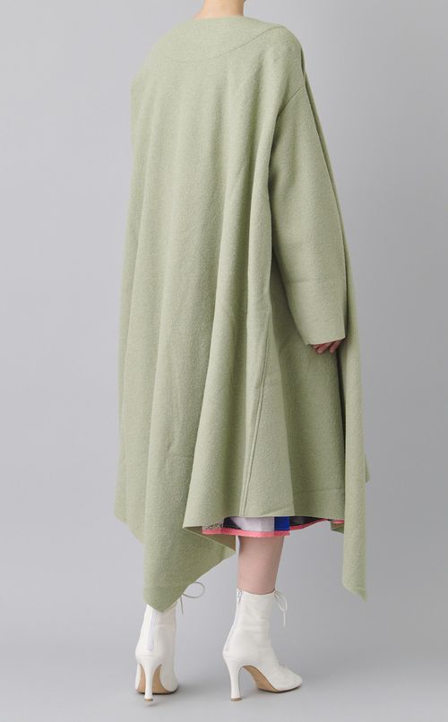 ウールラップコートドレス