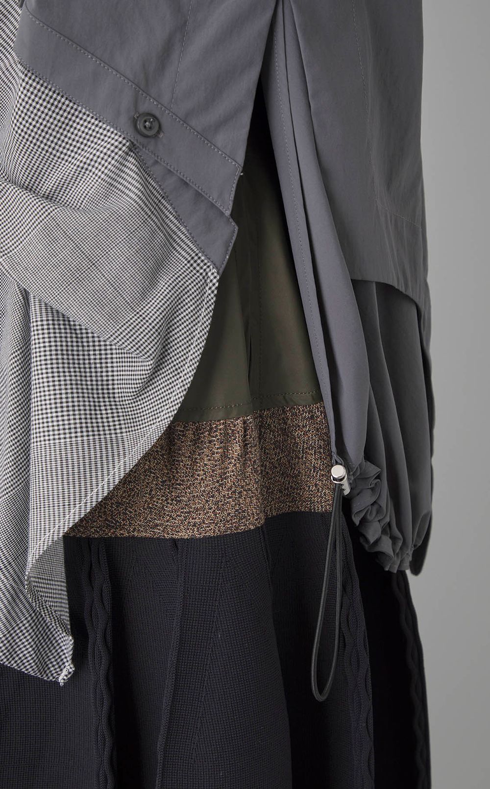 パターンミックスオーバーシャツ