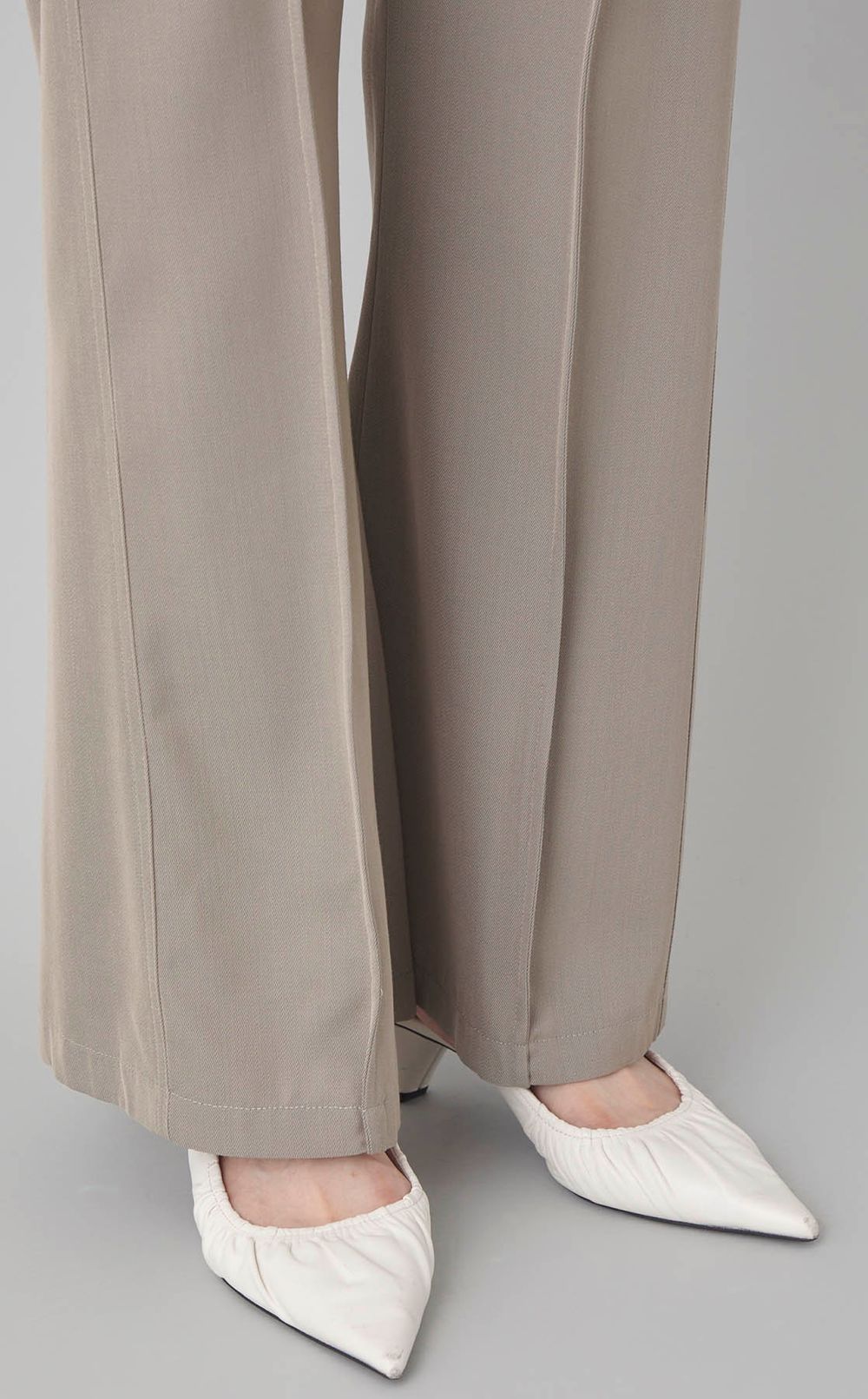 トレンチディテールハイウエストパンツ