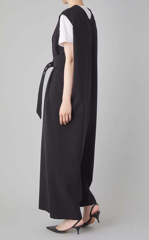 ノースリーブベルテッドジャンプスーツ