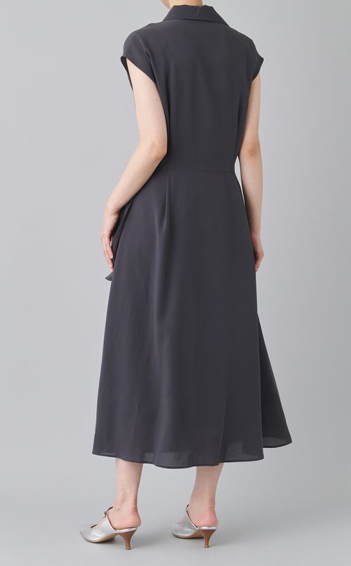 アシンメトリープリーツワンピース