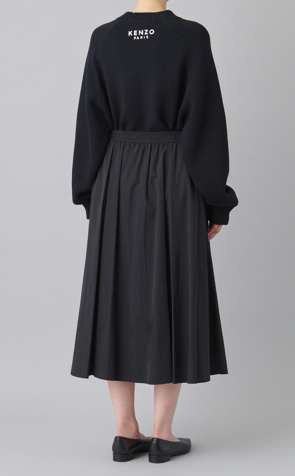 ギャザーフレアミディスカート