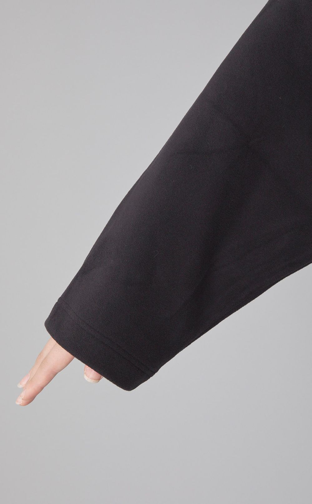 フリースフード付きガウンコート