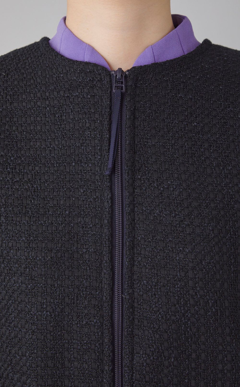 ツイードライダースジャケット