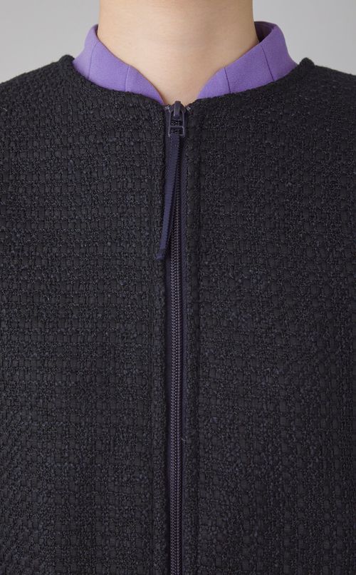 ツイードライダースジャケット