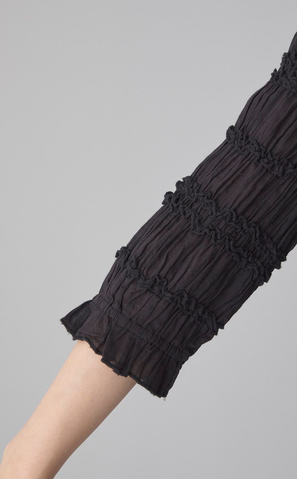 コットンギャザーロングワンピース