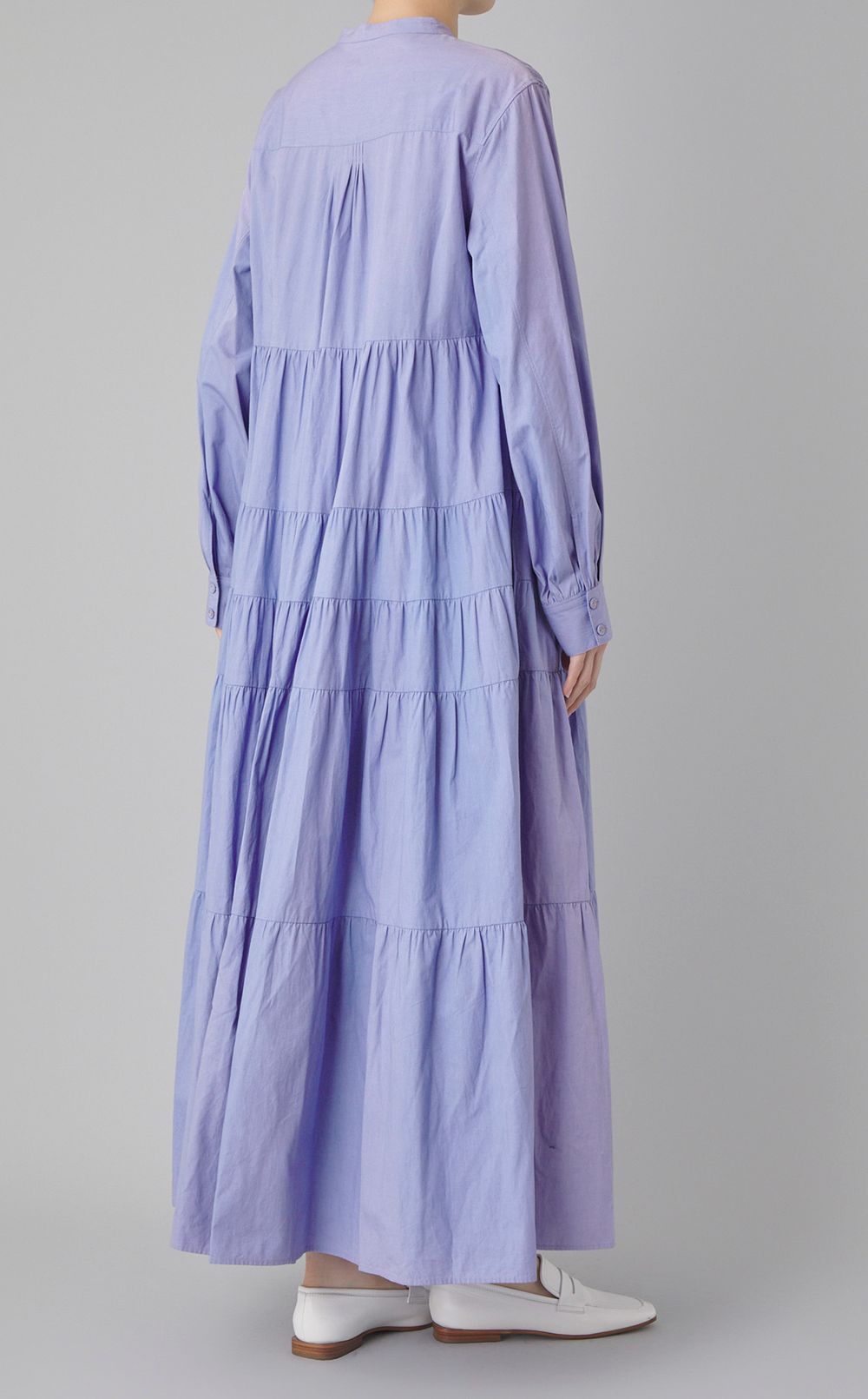 コットンピンタックマキシワンピース