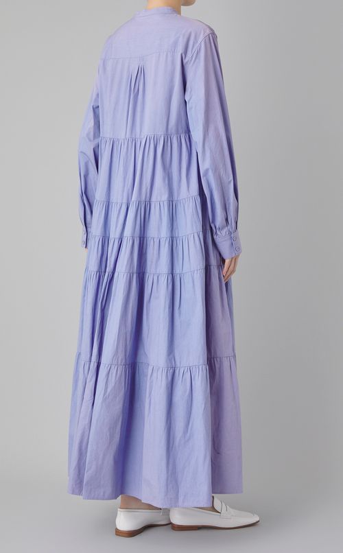 コットンピンタックマキシワンピース