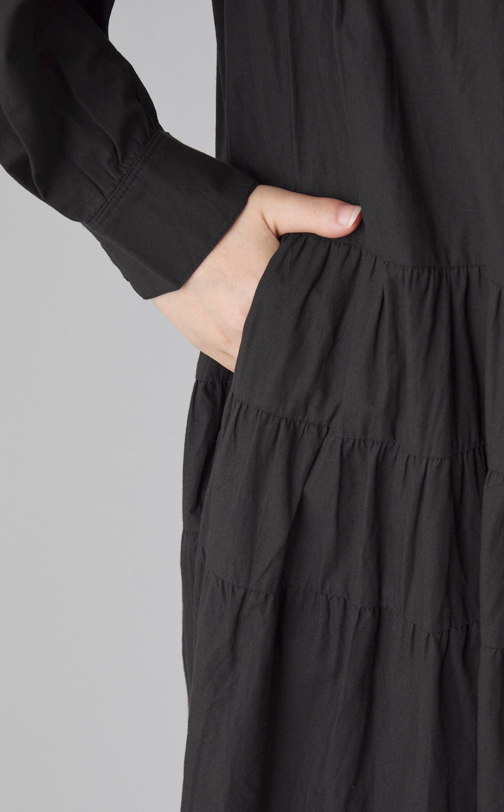 コットンピンタックマキシワンピース