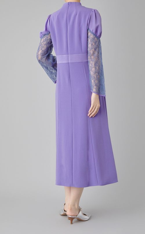 パール付レーススリーブワンピース