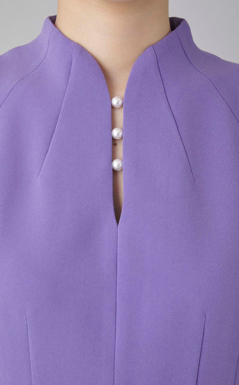 パール付レーススリーブワンピース