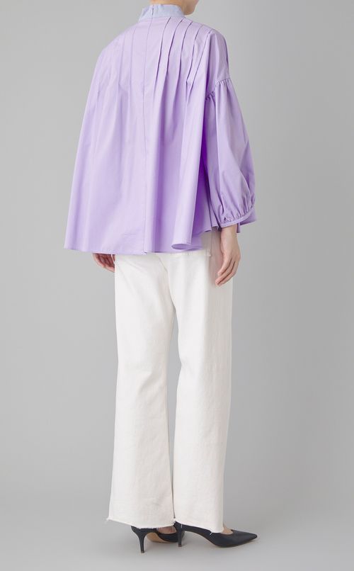 リボンテイルギャザーブラウス