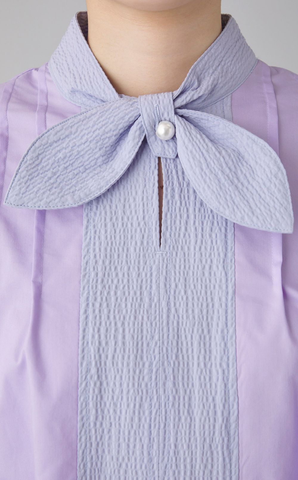 リボンテイルギャザーブラウス