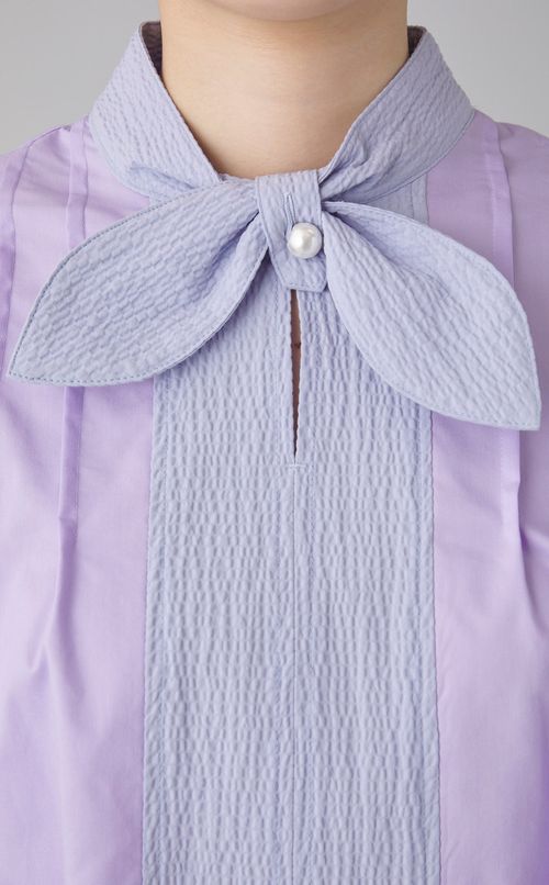 リボンテイルギャザーブラウス