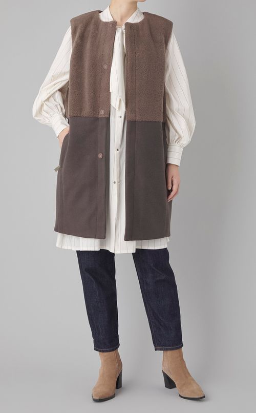 ボアフリースロングジレ