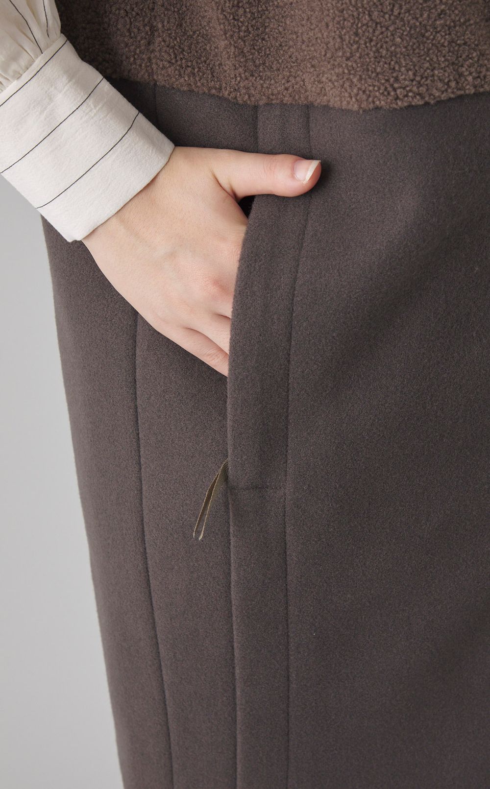 ボアフリースロングジレ